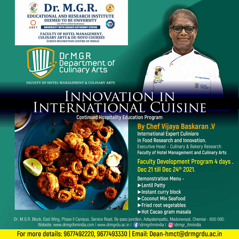 Innovation In International Cuisine-Hospitality Education Program