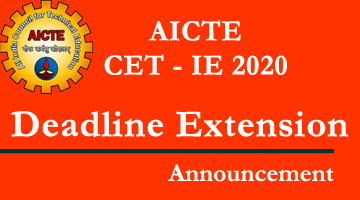 CET-IE 2020 Deadline Extension