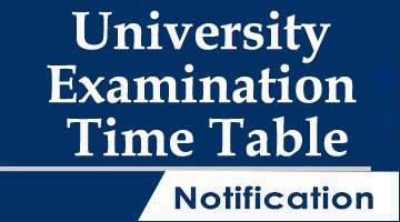 University Examination Time Table