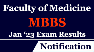 MBBS Jan23 University Examination Results