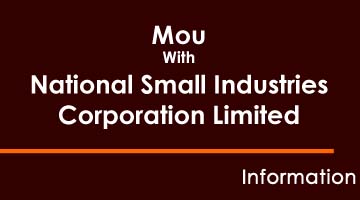 MOU with National Small Industries Corporation Limited