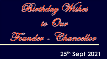Birthday Wishes to Our Founder Chancellor 