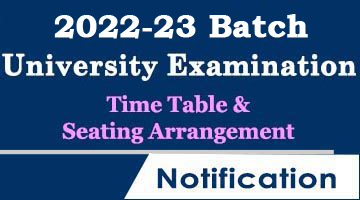 2022-23 Batch University Examination Schedule